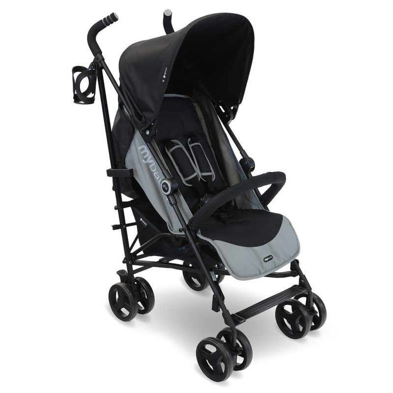 My Babiie MB02 Plus Lightweight Stroller - Black and Grey My Babiie MB02 Plus Lightweight Stroller - Black and Grey - Image 2