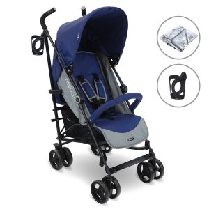 Home 4 My Babiie MB02 Plus Lightweight Stroller - Blue and Grey - Image 1