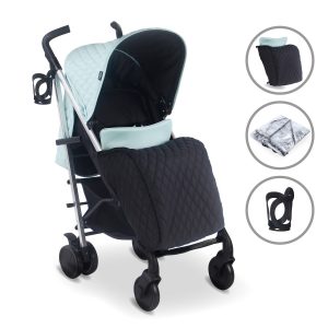 My Babiie MB51 Plus Stroller - Quilted Aqua - Image 1