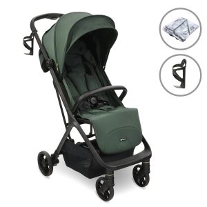 Home 14 My Babiie MBX7 Plus Auto-Fold Compact Stroller - Forest Green - Image 1