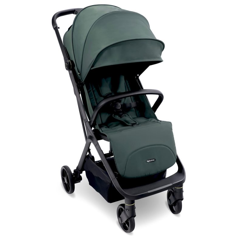 My Babiie MBX7 Plus Auto-Fold Compact Stroller - Forest Green My Babiie MBX7 Plus Auto-Fold Compact Stroller - Forest Green - Image 2