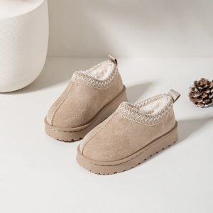 Home 4 Itty Bitty Kids Tazz Beige Clogs