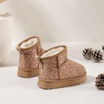 Itty Bitty Kids Deer Print Snuggle Boots