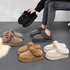 Home 4 Itty Bitty Womens Alpine Faux Fur Clogs